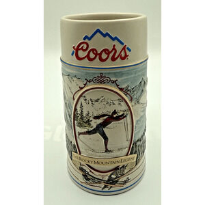 Original Coors The Rocky Mountain Legend Series Numbered Beer Stein Vintage 1991